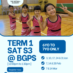 Saturday S3 @ BGPS Term 1 2026 *6yo to 7yo only*