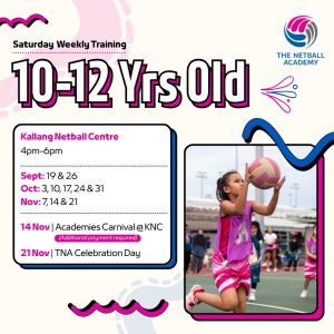 Saturday PM @ KNC Term 4 2026 *10yo to 12yo*