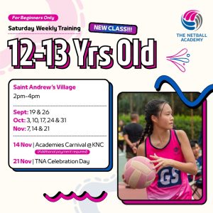 Saturday PM @ Saints Andrew's Village Term 4 2026 *12yo to 13yo* (New Class - Beginners Only)